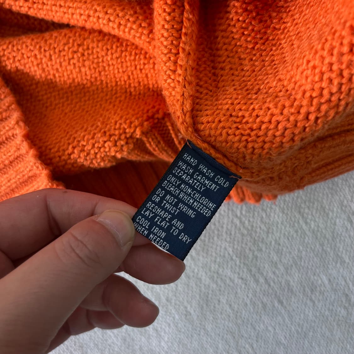 110 폴로 랄프로렌 코튼 오렌지 니트 상품이미지6