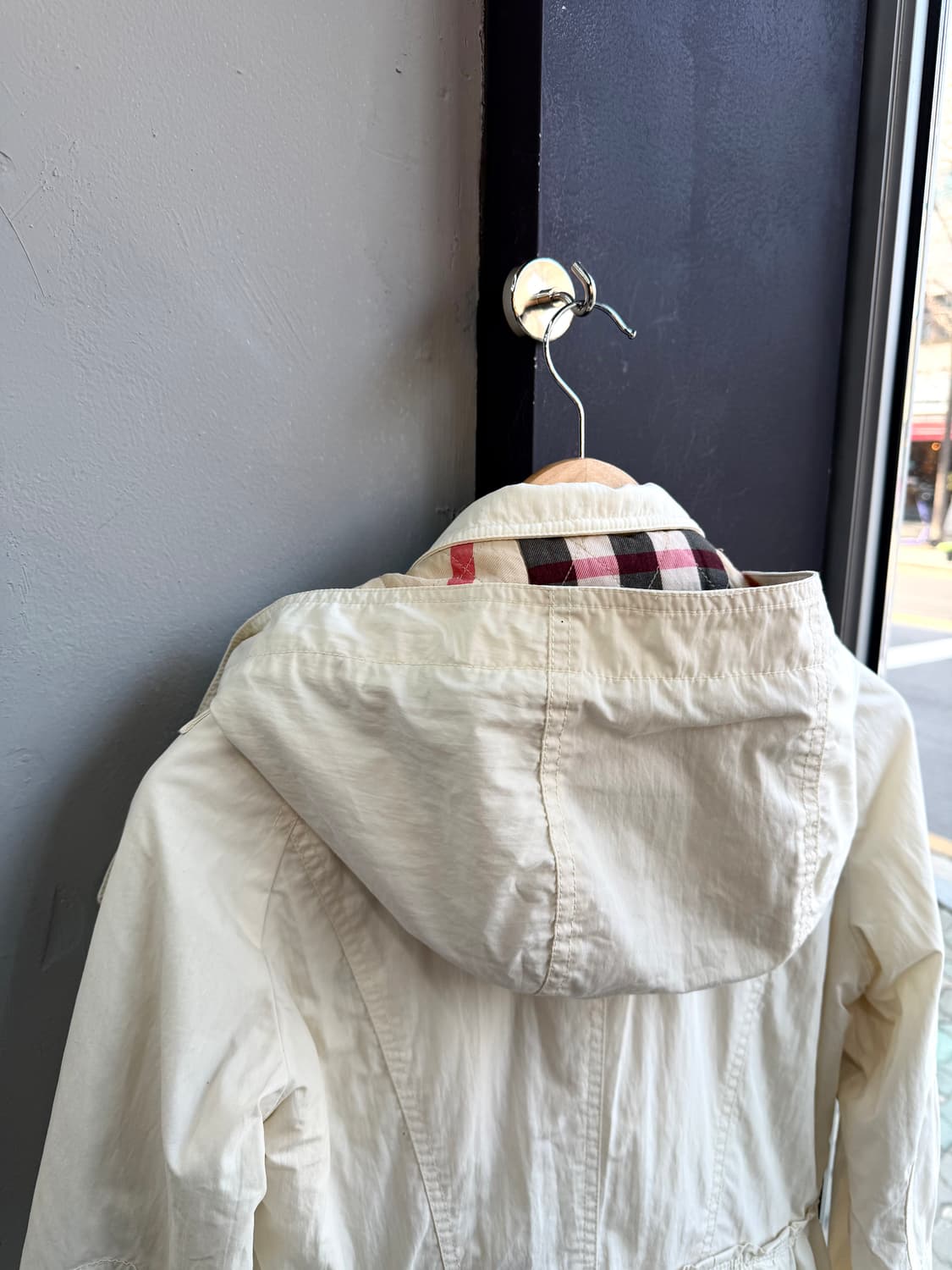 UK8/ 버버리 후디드 트렌치 경량패딩 자켓 상품이미지7