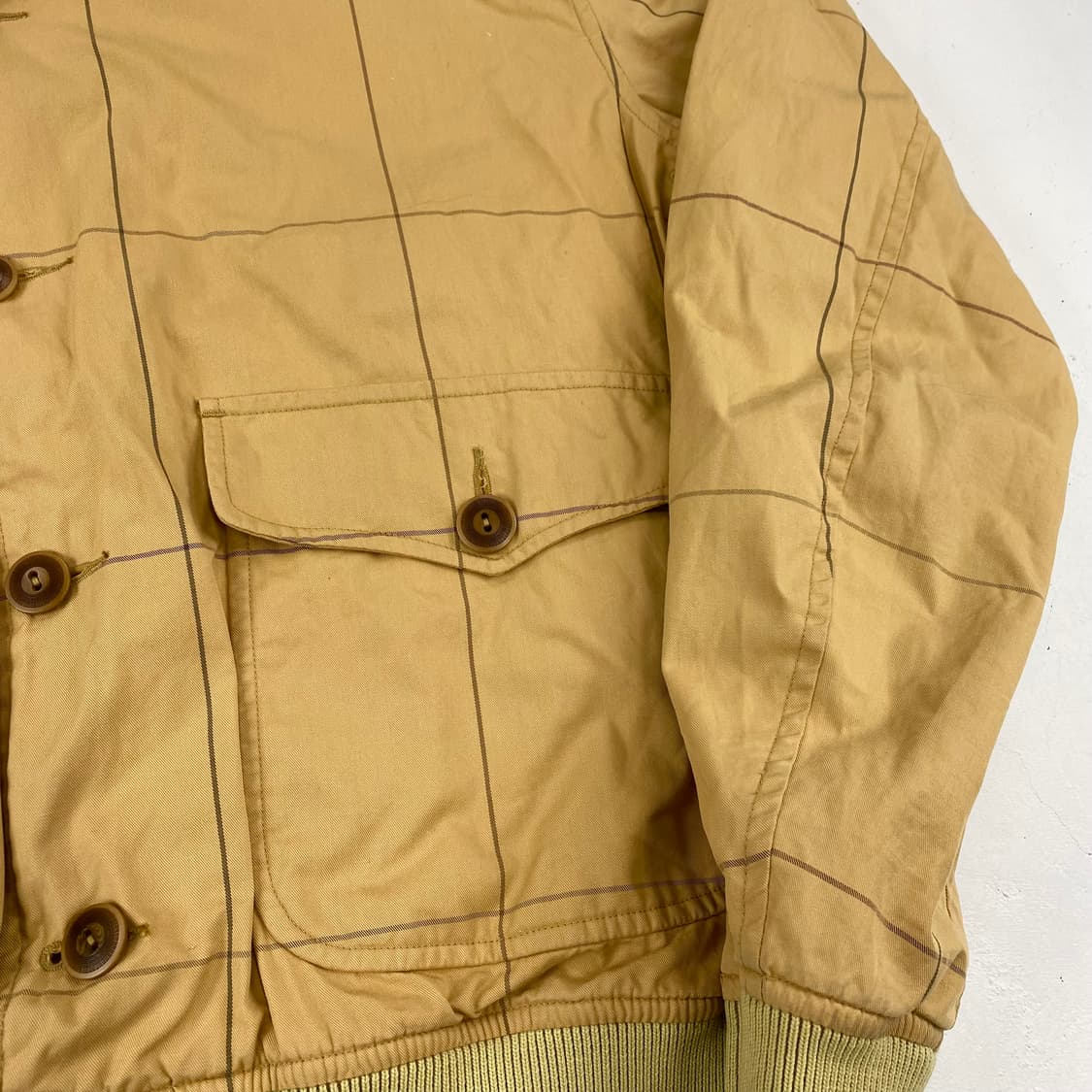 90s 폴로 베이포트 윈도우페인 체크 자켓 (100) 상품이미지5