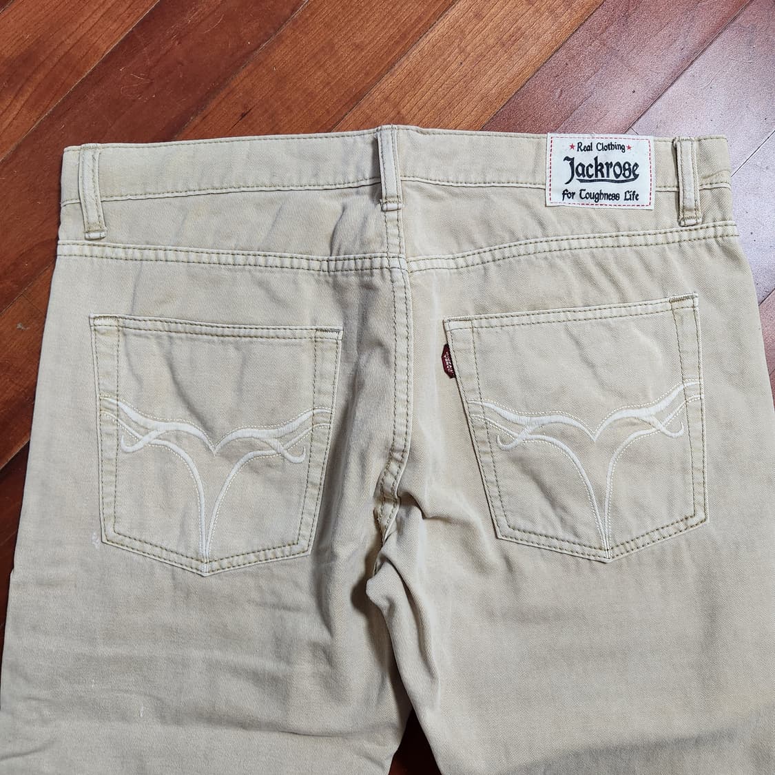 잭로즈 아메카지 웨스턴 세미 부츠컷 면바지 팬츠 상품이미지4