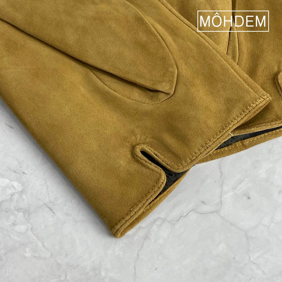 [premium] 스웨이드 가죽 장갑 머스타드 상품이미지7