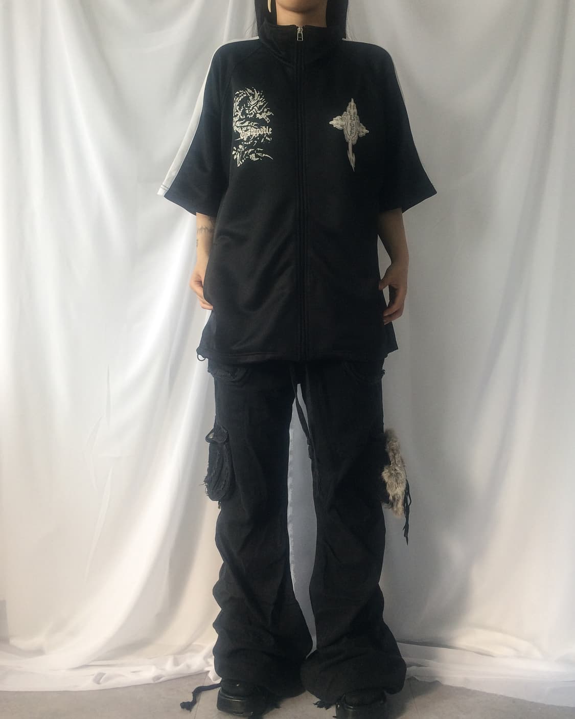 Back printing point track zip up 상품이미지6