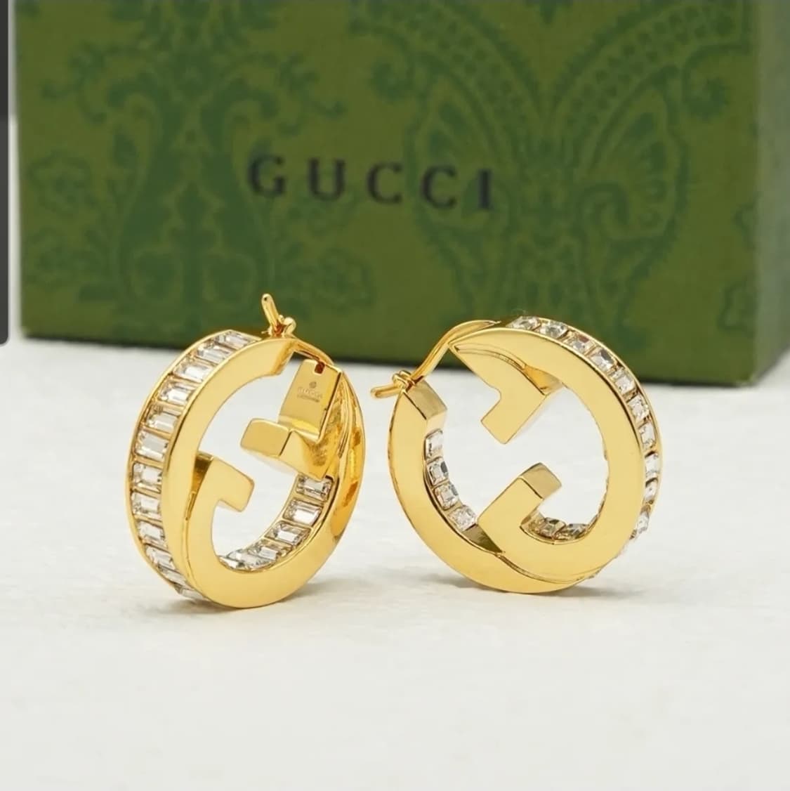 구찌 GG 로고 링 귀걸이 ,블론디 크리스털  이어링 상품이미지6