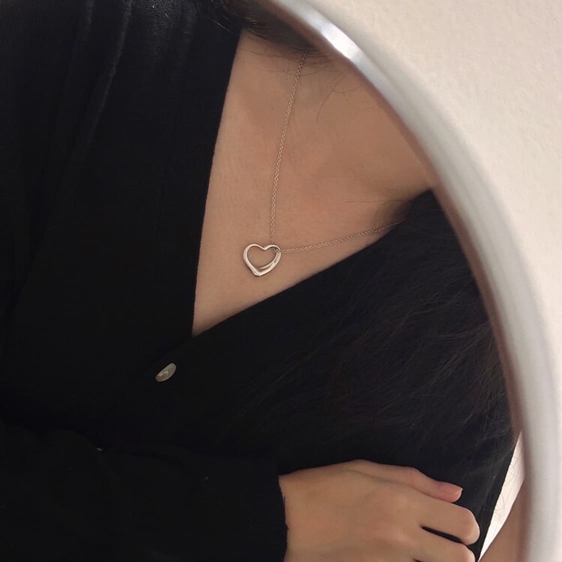 티파니 앤코 오픈하트 목걸이 22mm 상품이미지5