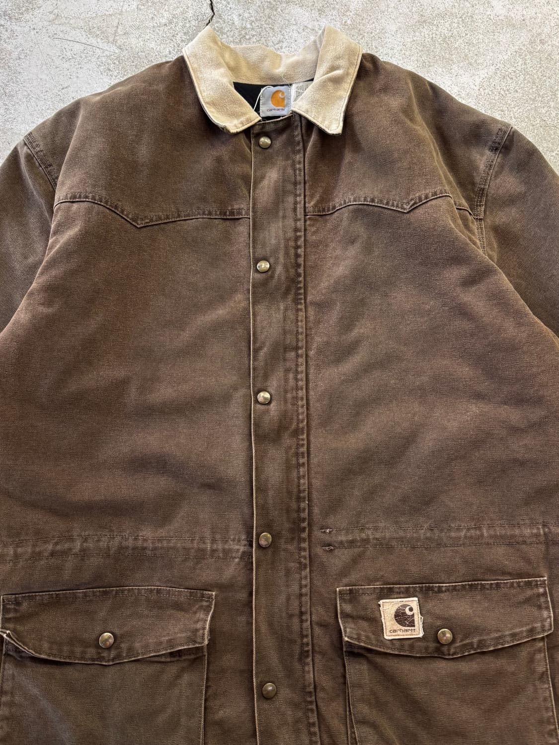 90s 칼하트 퀄티드 덕 캔버스 초어자켓 made in usa 상품이미지2