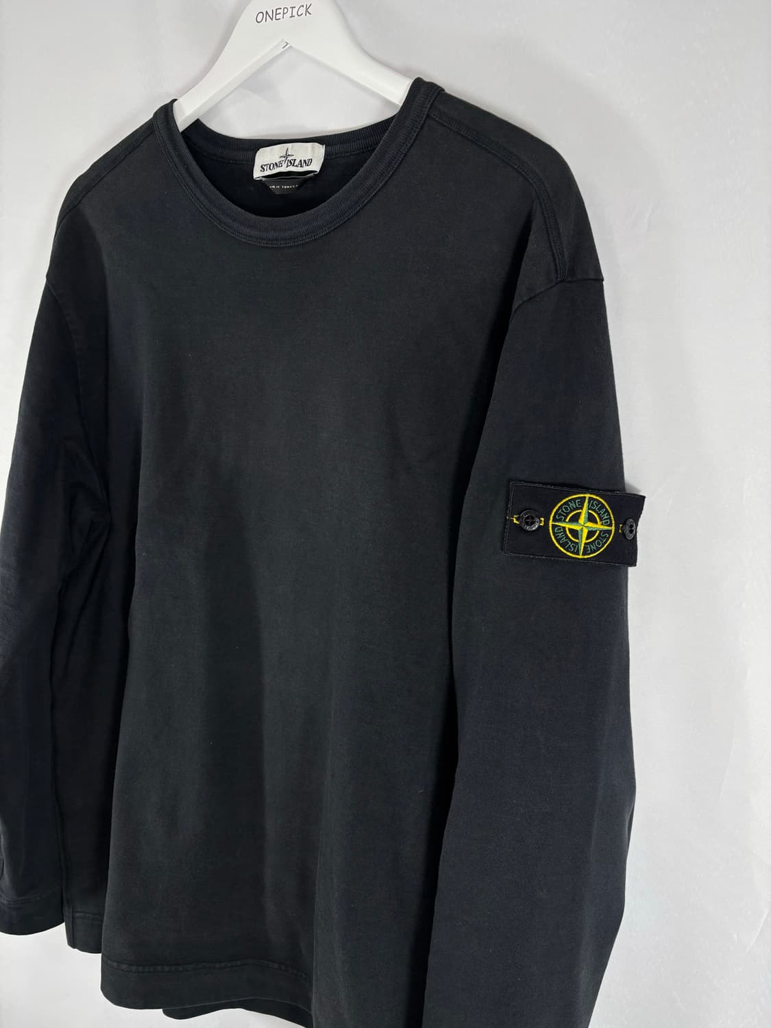 (정품,21FW)XL스톤아일랜드 롱슬리브 맨투맨 니트 블랙 상품이미지3