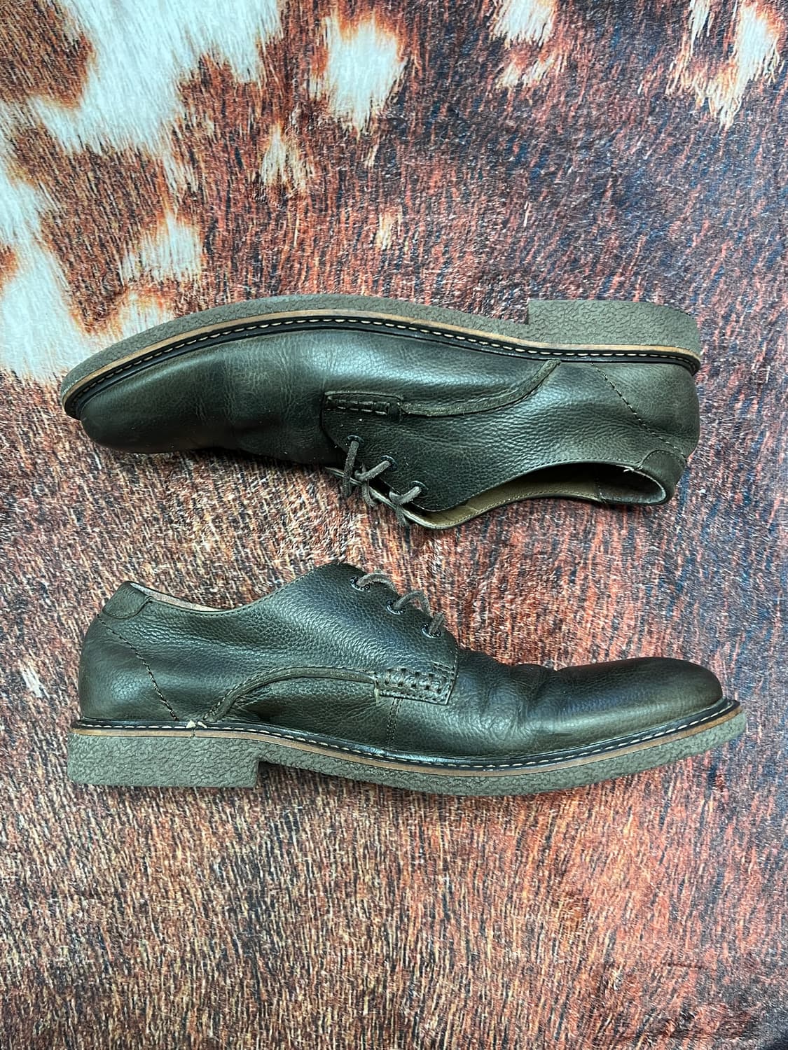 [285] Bass 바스 카키 올리브 더비슈즈 상품이미지3