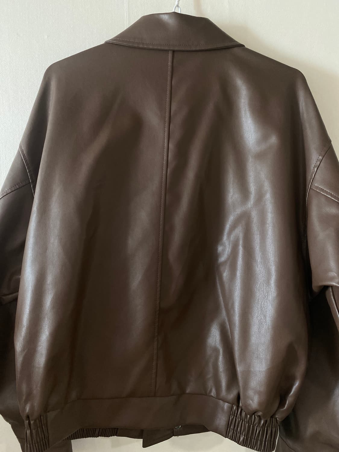 미니멀 프로젝트 브라운 레더 자켓 상품이미지3