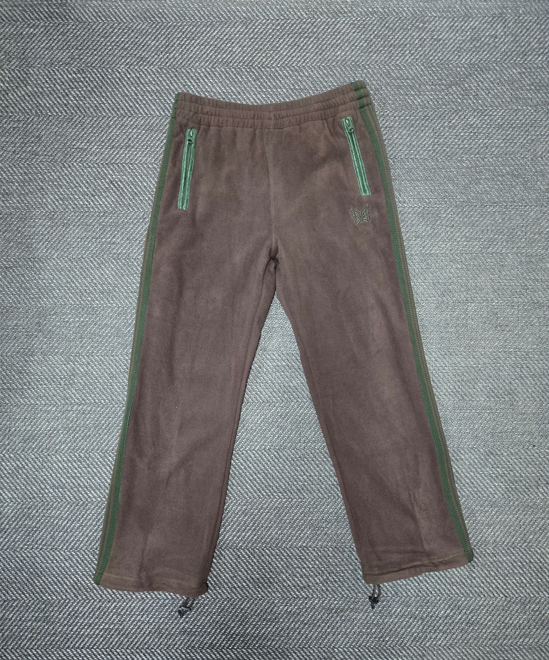 니들스 플리스 트랙 팬츠 브라운 그린 상품이미지1