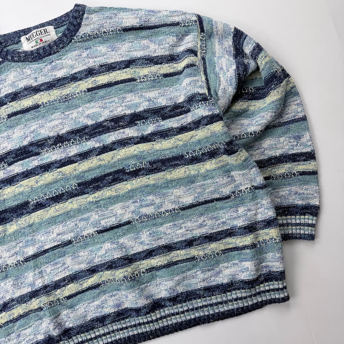 mugger 멀티컬러 패턴 케이블 니트 상품이미지3