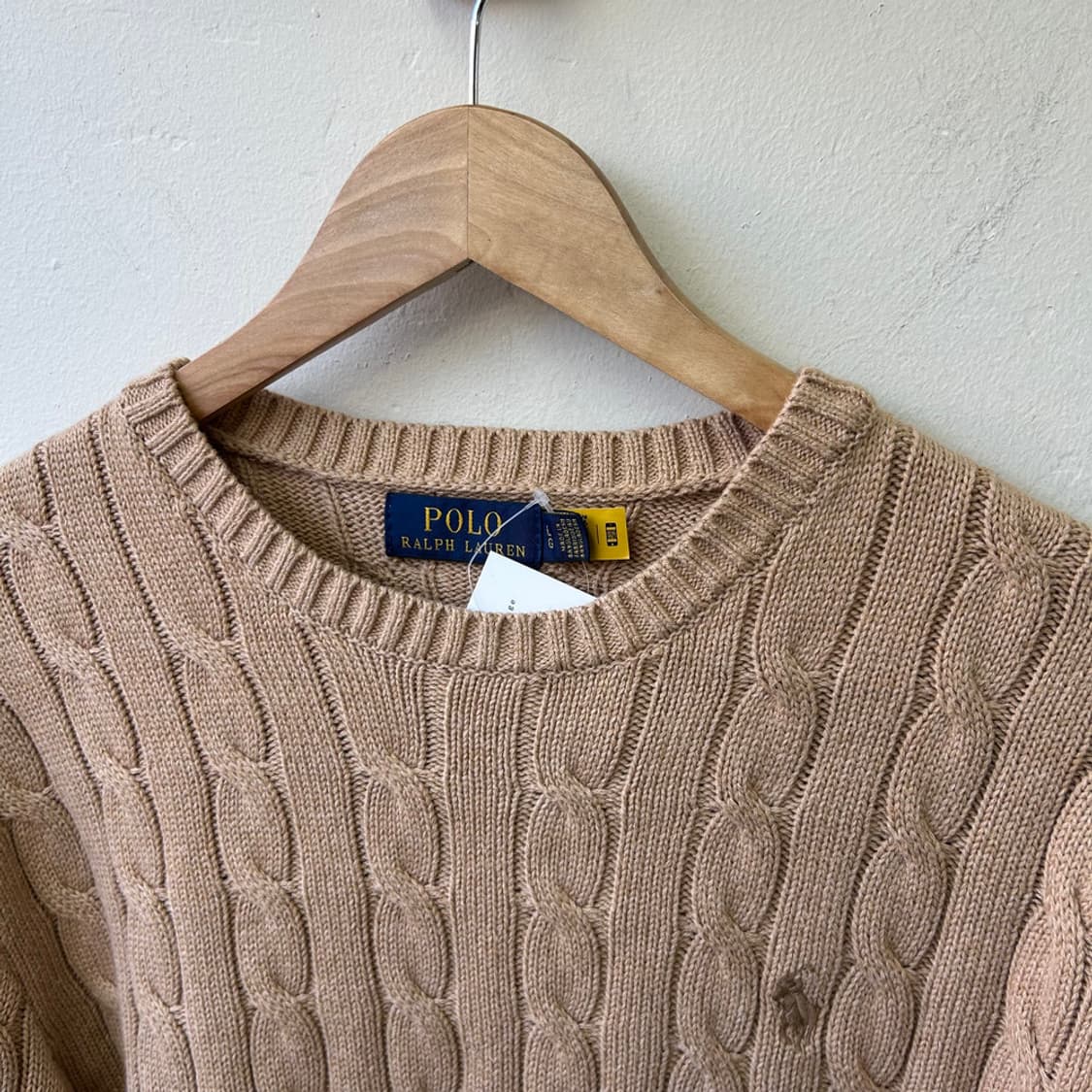 16076 - 폴로 랄프로렌 베이지 케이블 니트 상품이미지3