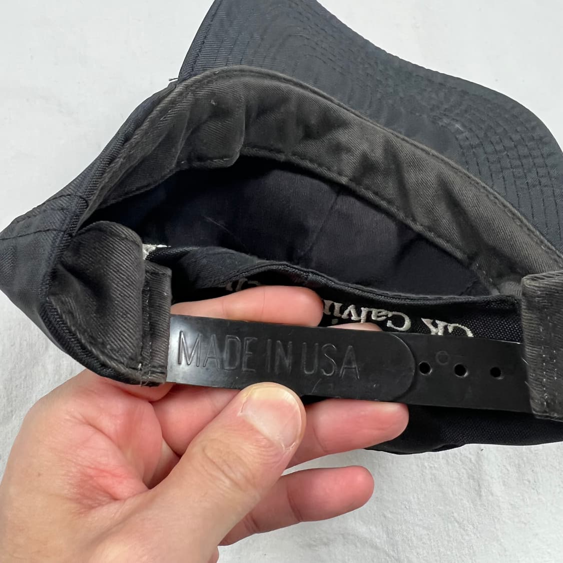 90s 캘빈클라인 cK 빅로고 트러커 스냅 캡 모자 상품이미지8