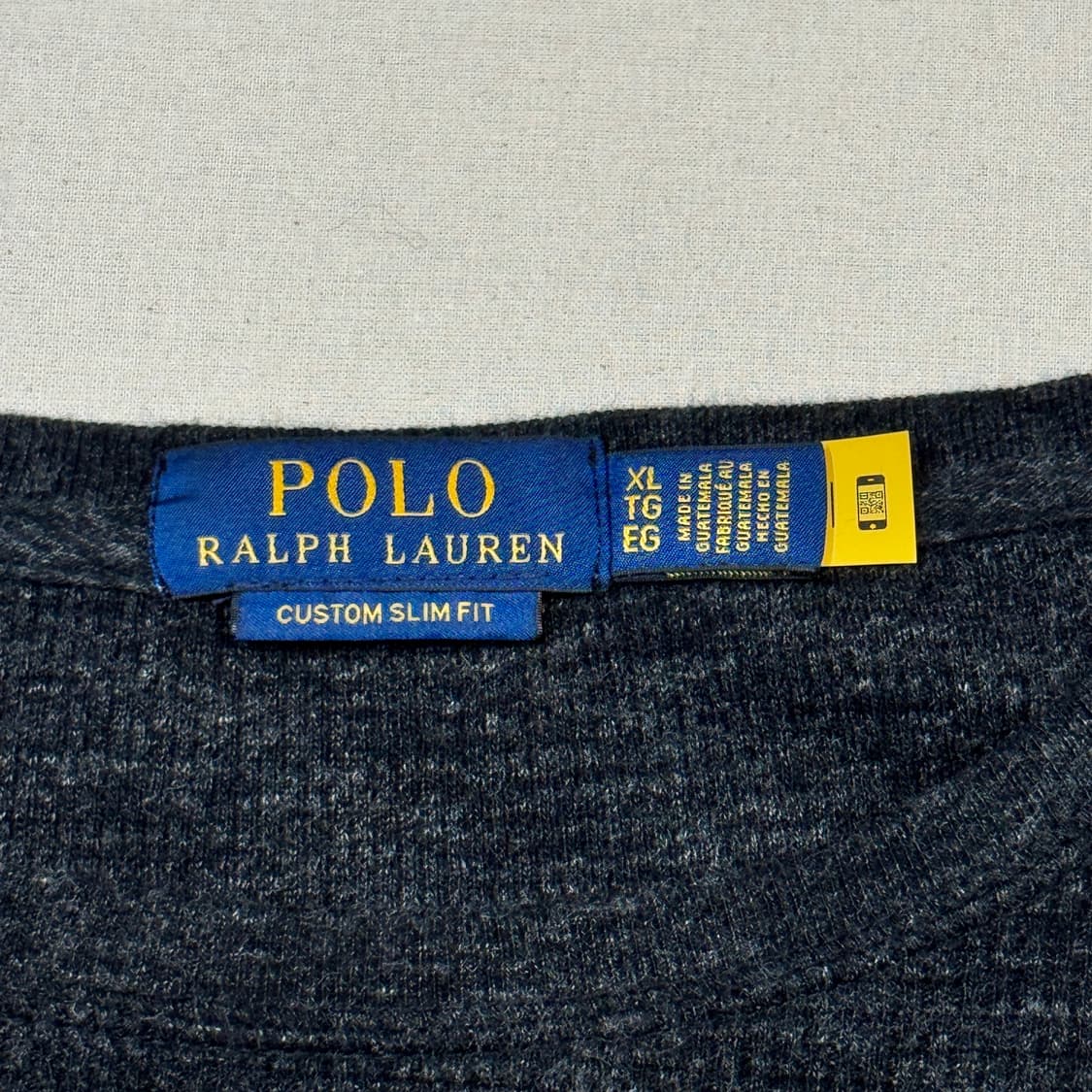 XL) 폴로 랄프로렌 써멀 와플티 롱슬리브 티셔츠 차콜 그레이 상품이미지6