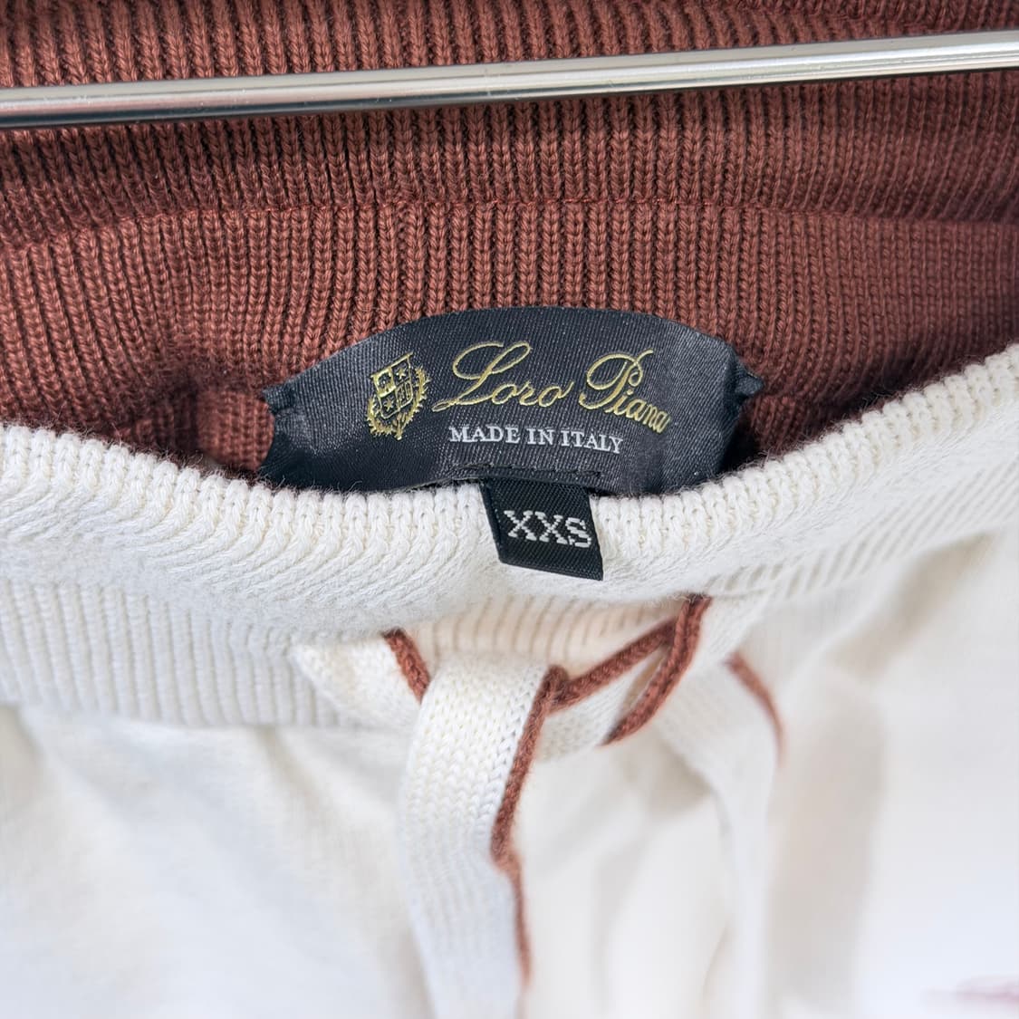 (A+/XS,XXS)/ 로로피아나 아이보리 코튼 셋업 상품이미지7