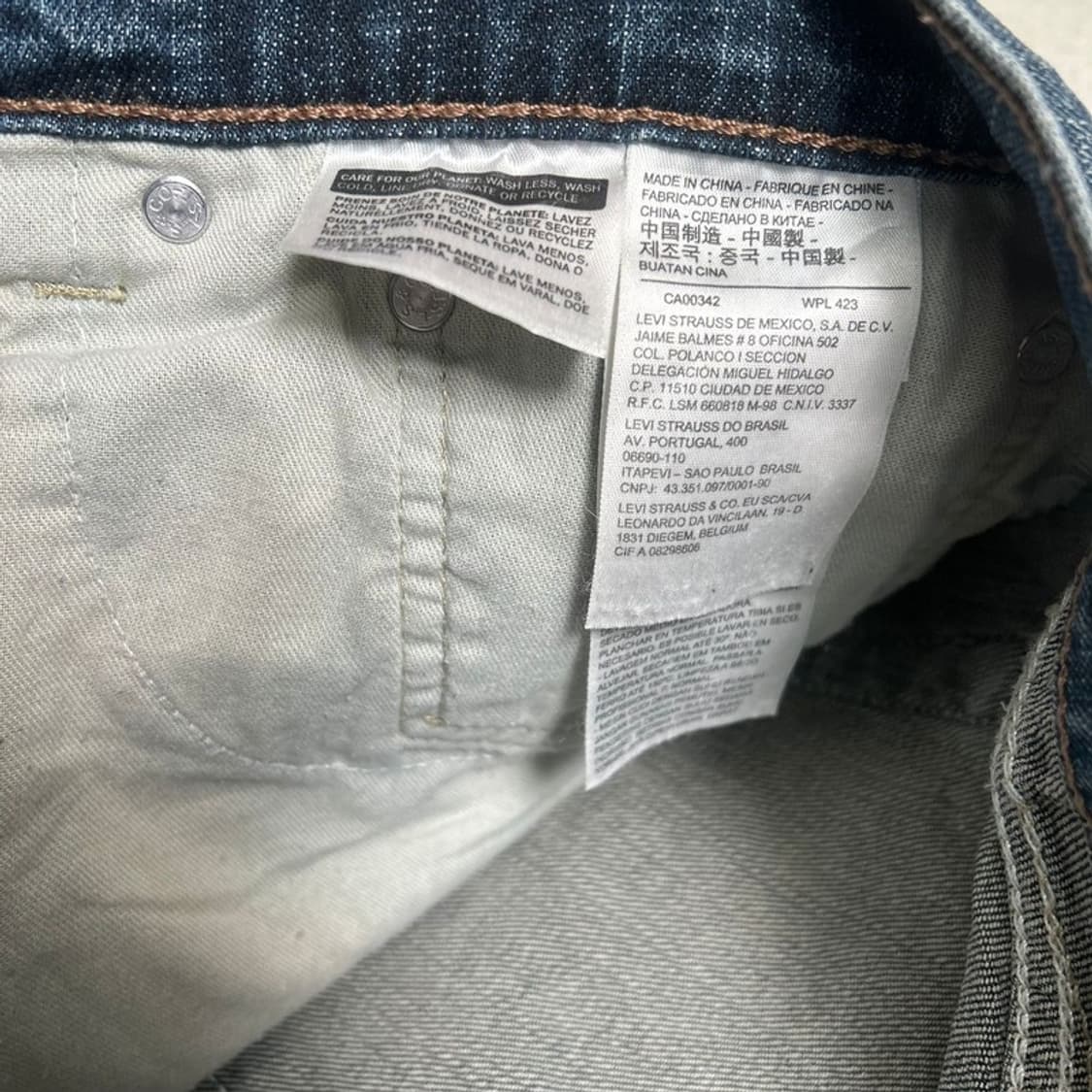 리바이스 505 데님팬츠 W34 L32 상품이미지7