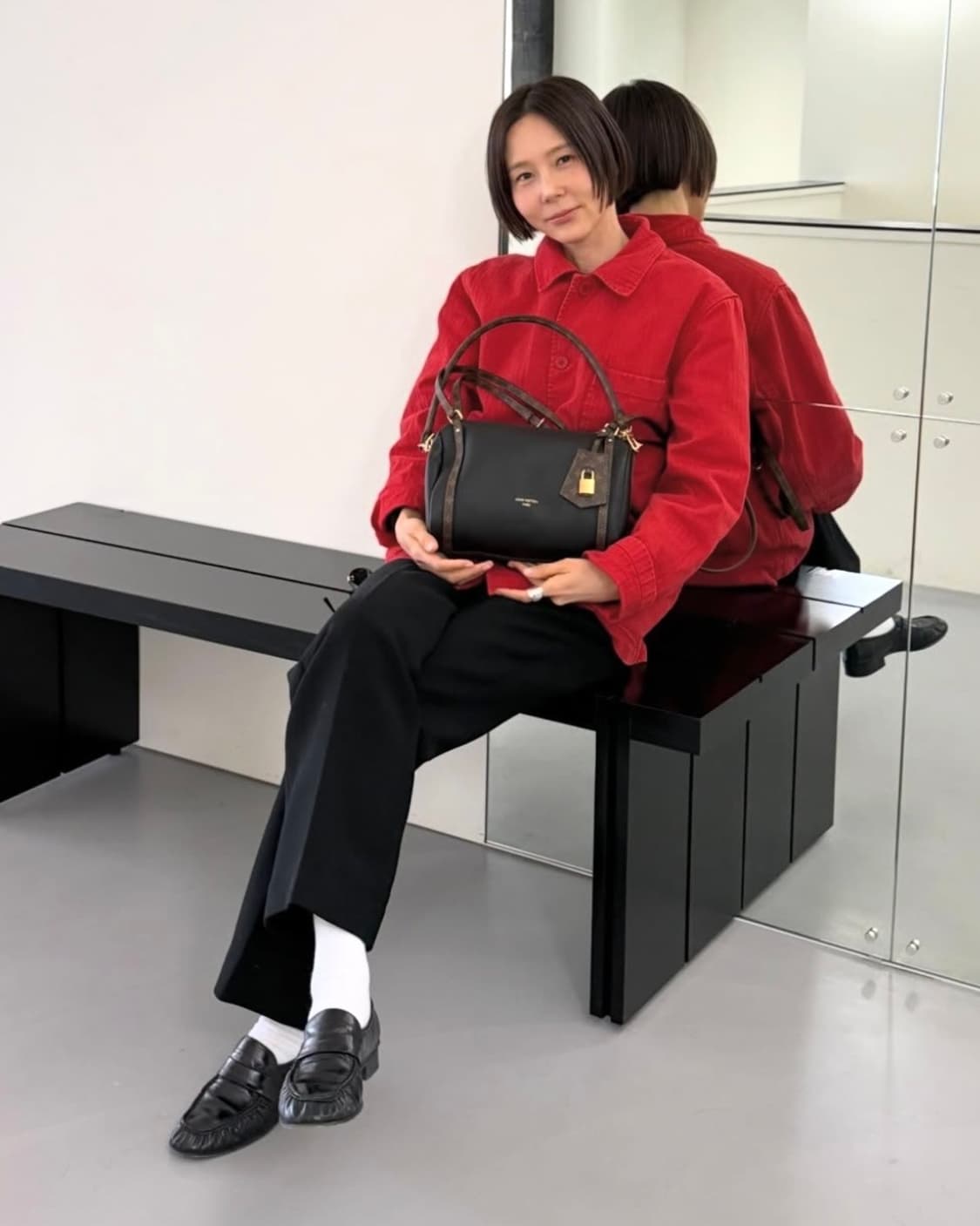 [38.5]더로우 26ss 소프트레더 로퍼/다크 브라운 상품이미지2