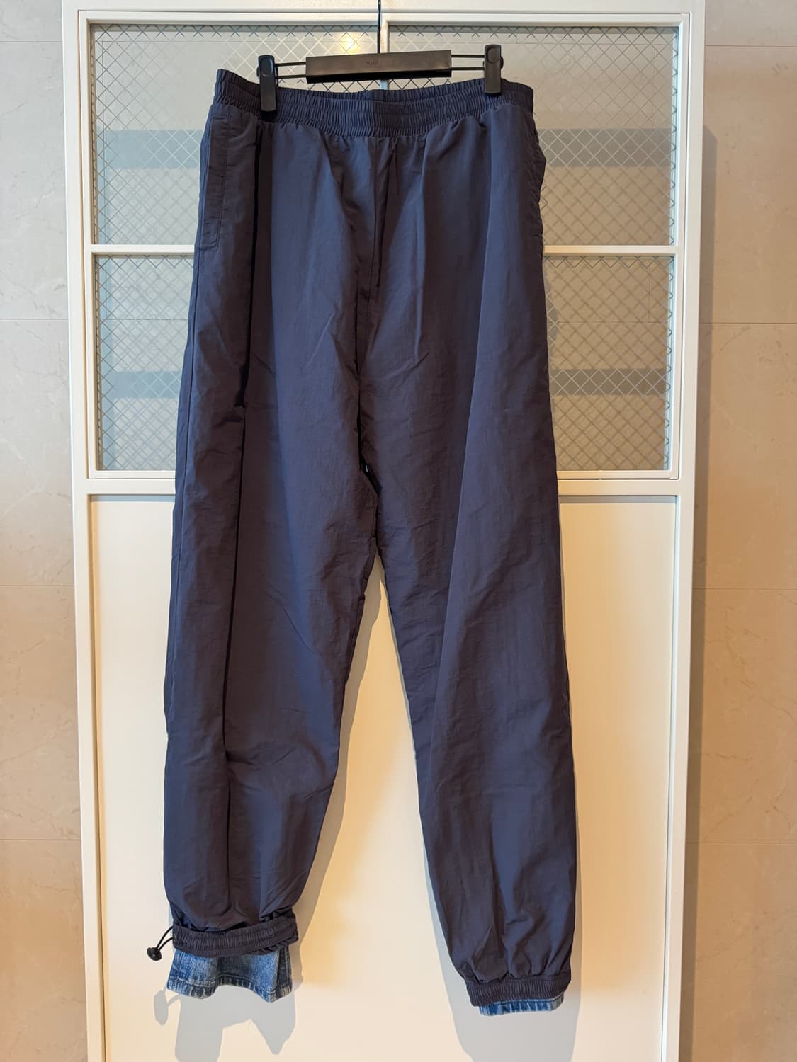 와이프로젝트 커프 트랙 데님 팬츠 네이비 상품이미지1