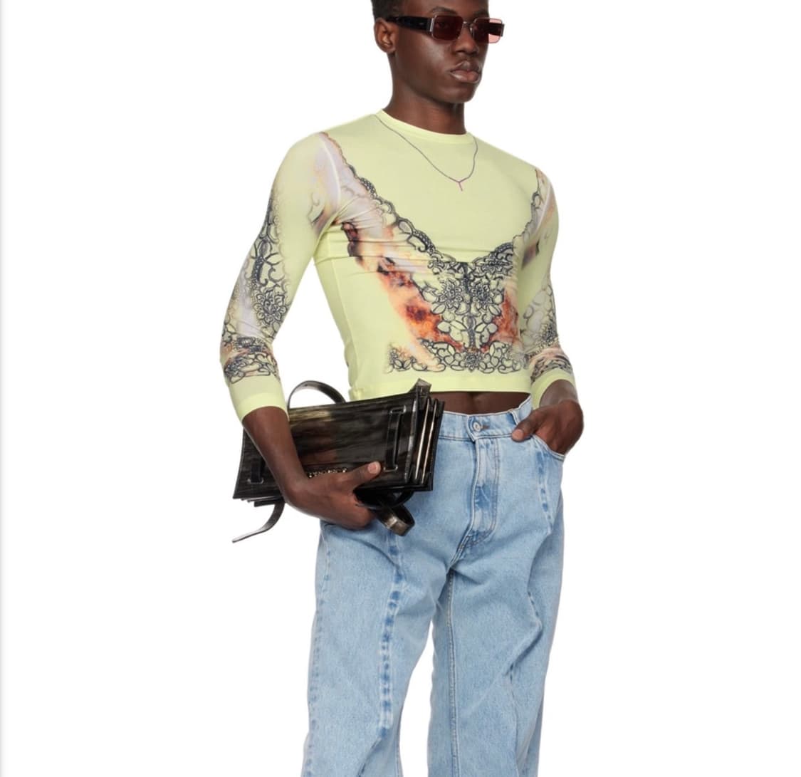 Y/Project 23ss 브라운 메탈릭 아코디언 백 [유일매물] 상품이미지2