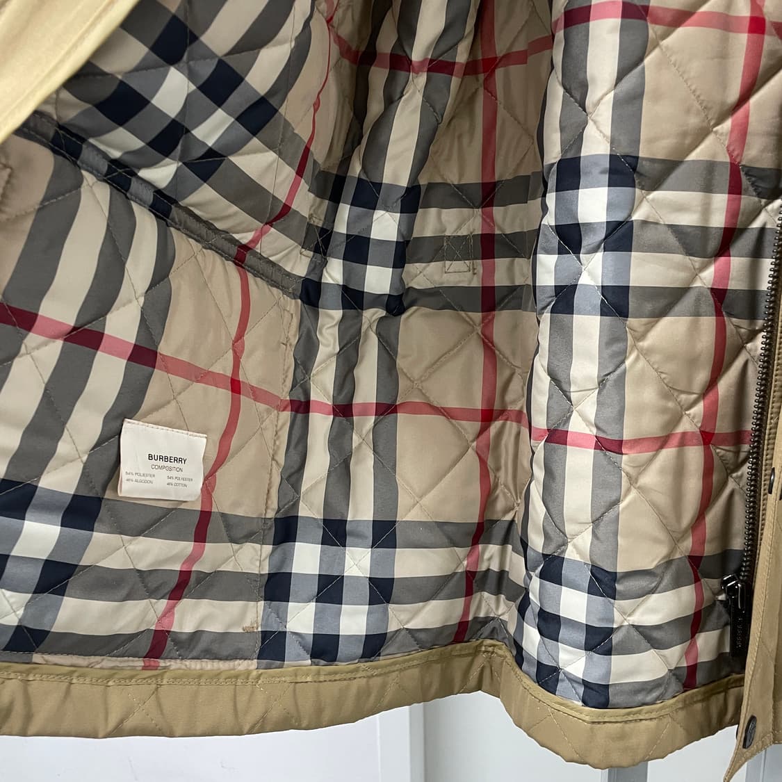 버버리 헌팅 자켓 베이지 M 상품이미지6