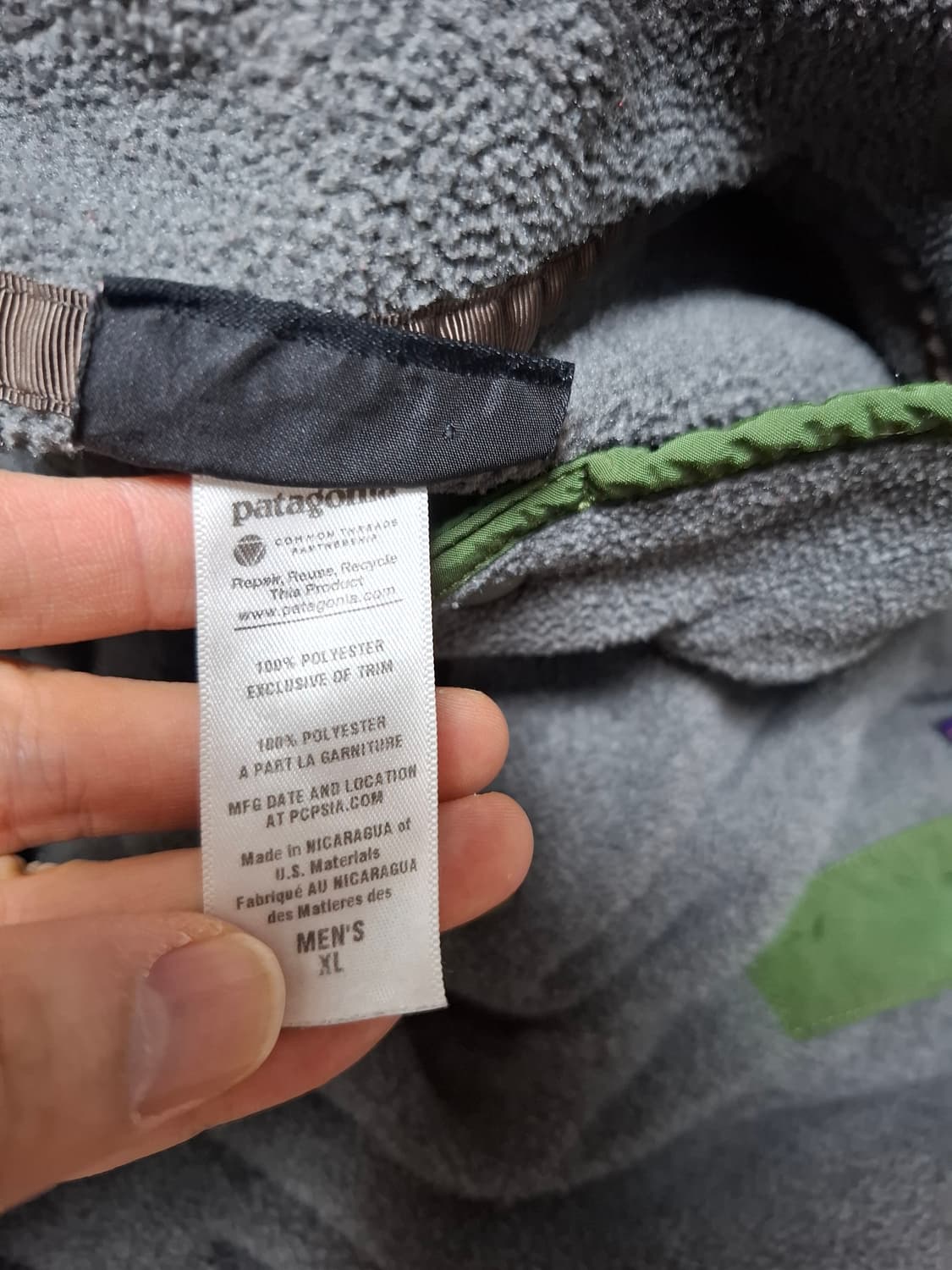 XL 파타고니아 신칠라 풀오버 플리스 그레이 상품이미지5