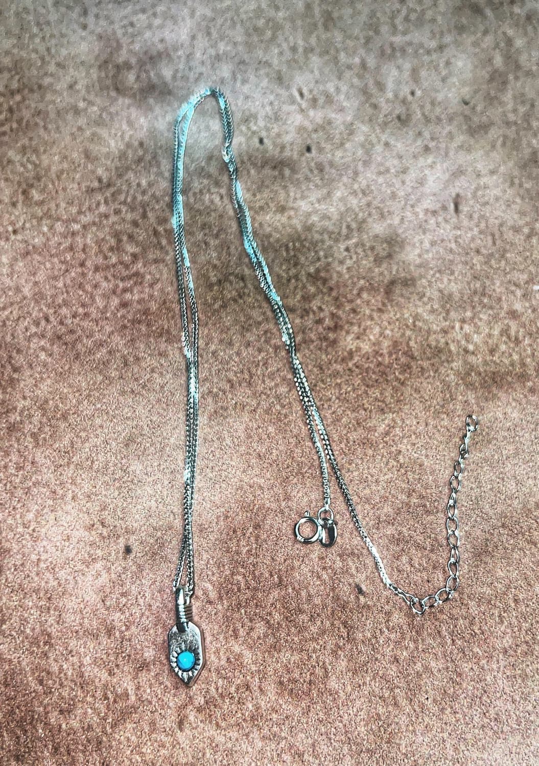 S925 Turquoise Drop Necklace 상품이미지4
