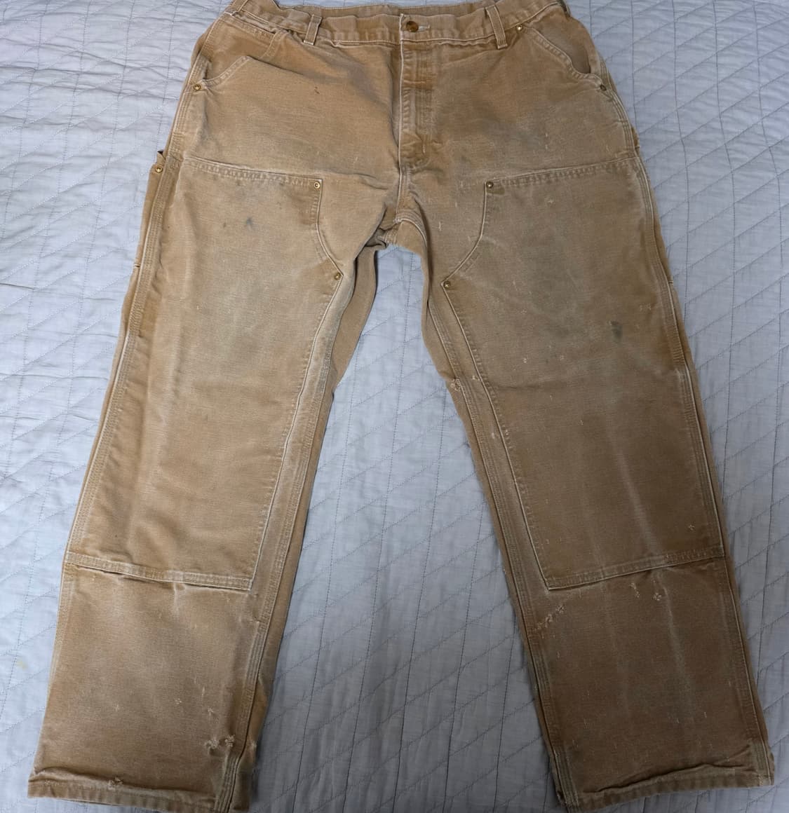 [38X30] 칼하트 더블니 B01 BRN 워크팬츠 쿨컨디션 T-7 상품이미지1