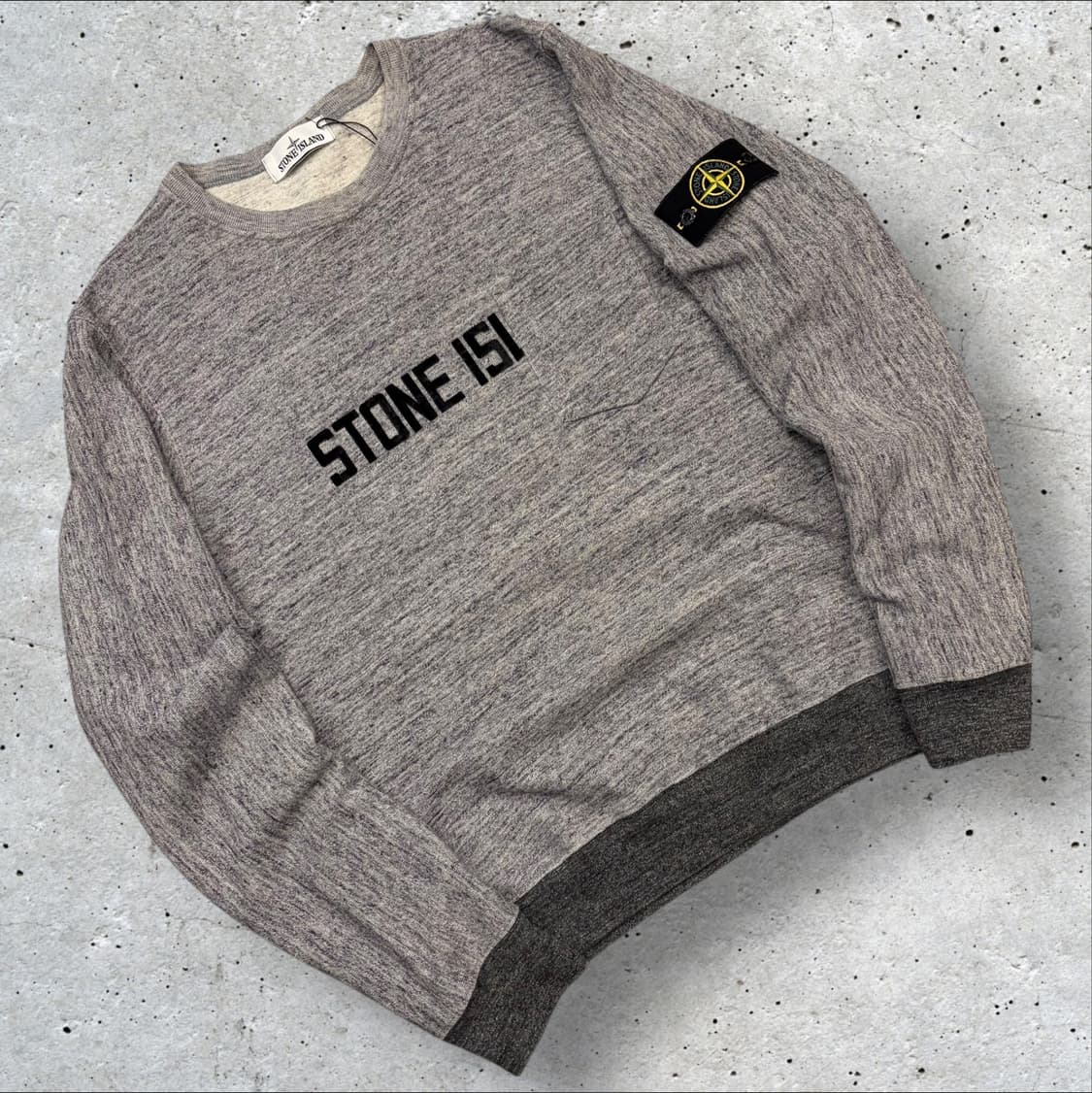 [L] 스톤아일랜드 스웻 와펜 맨투맨 그레이 C363 상품이미지1