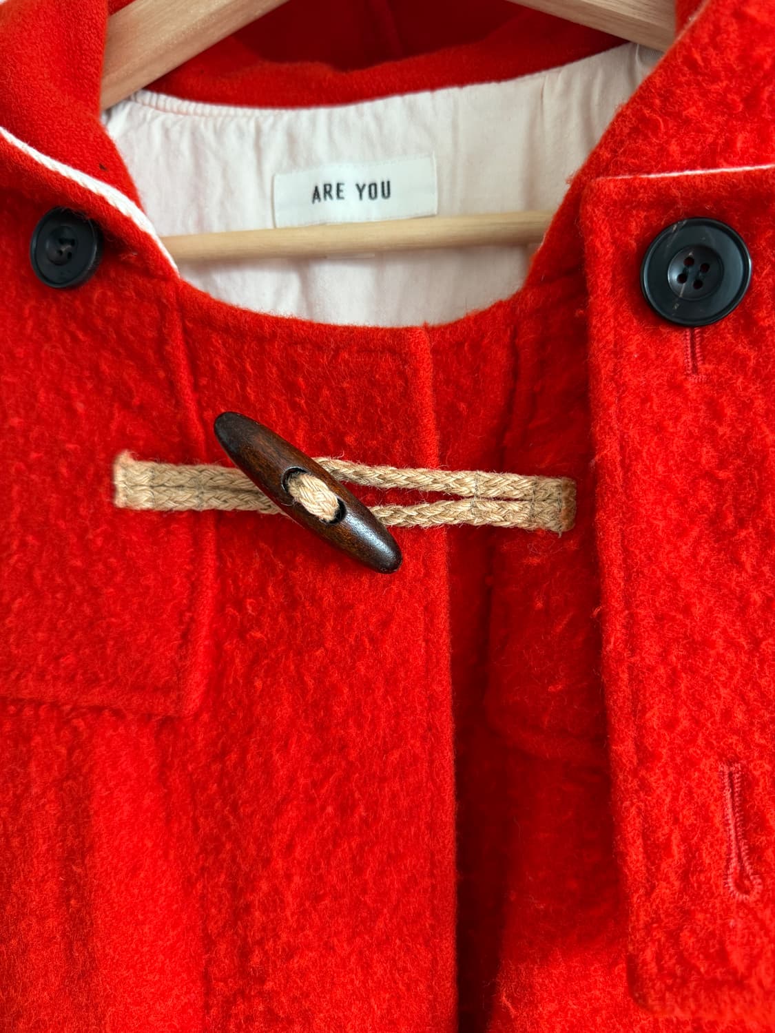 ARE YOU 울 더플코트 상품이미지4