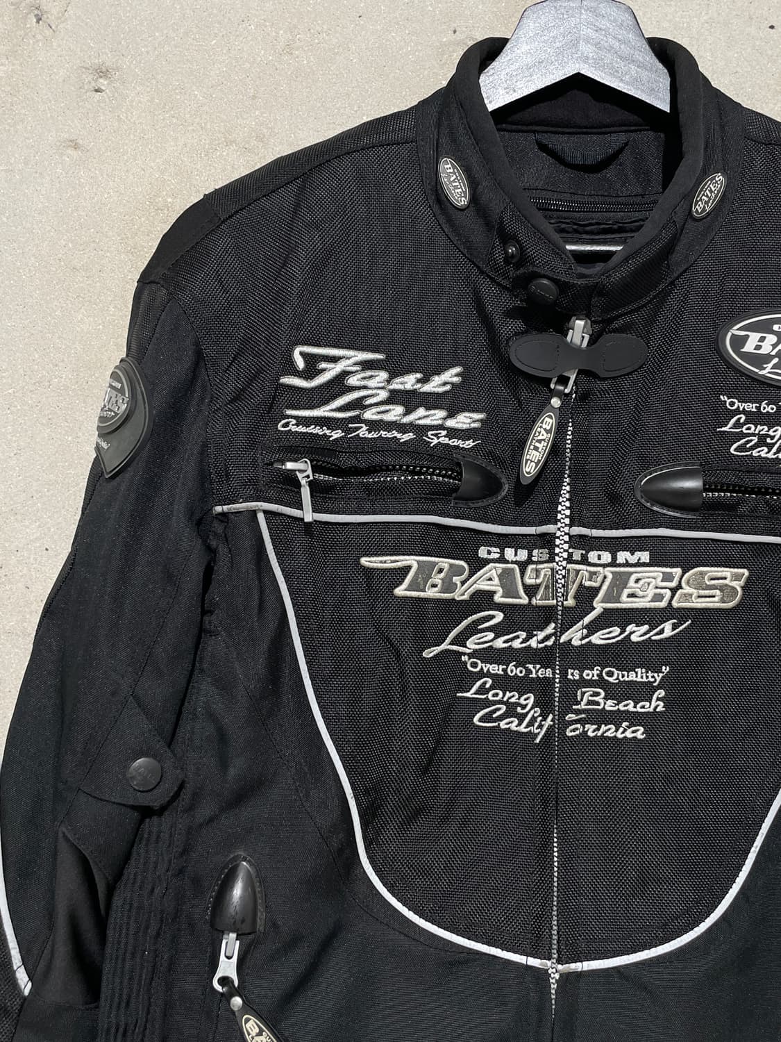 베이츠 블랙 모터사이클 레이싱 자켓 상품이미지2