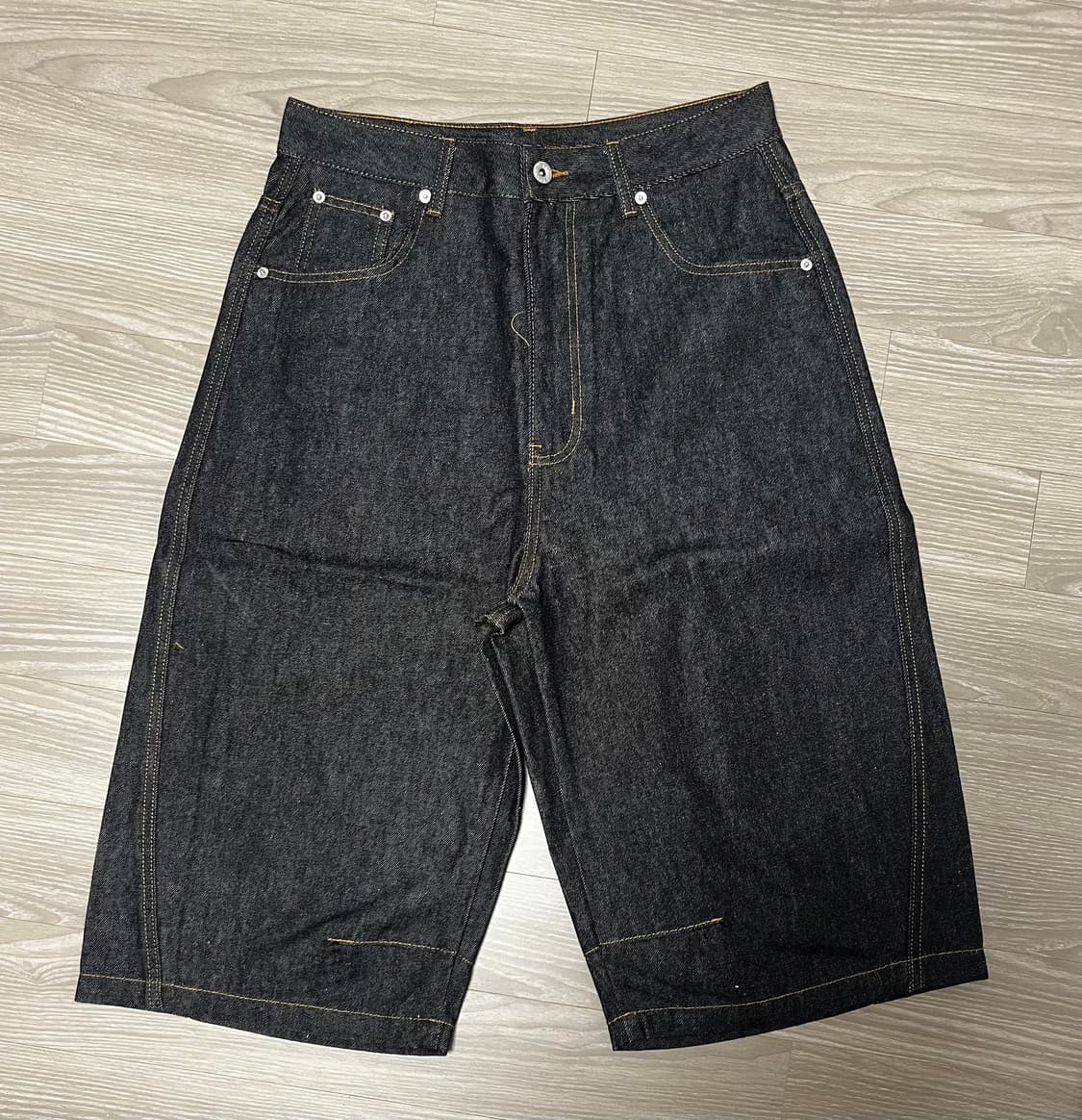 NOREMID RIGIT BAGGY JORTS – BLACK 상품이미지8