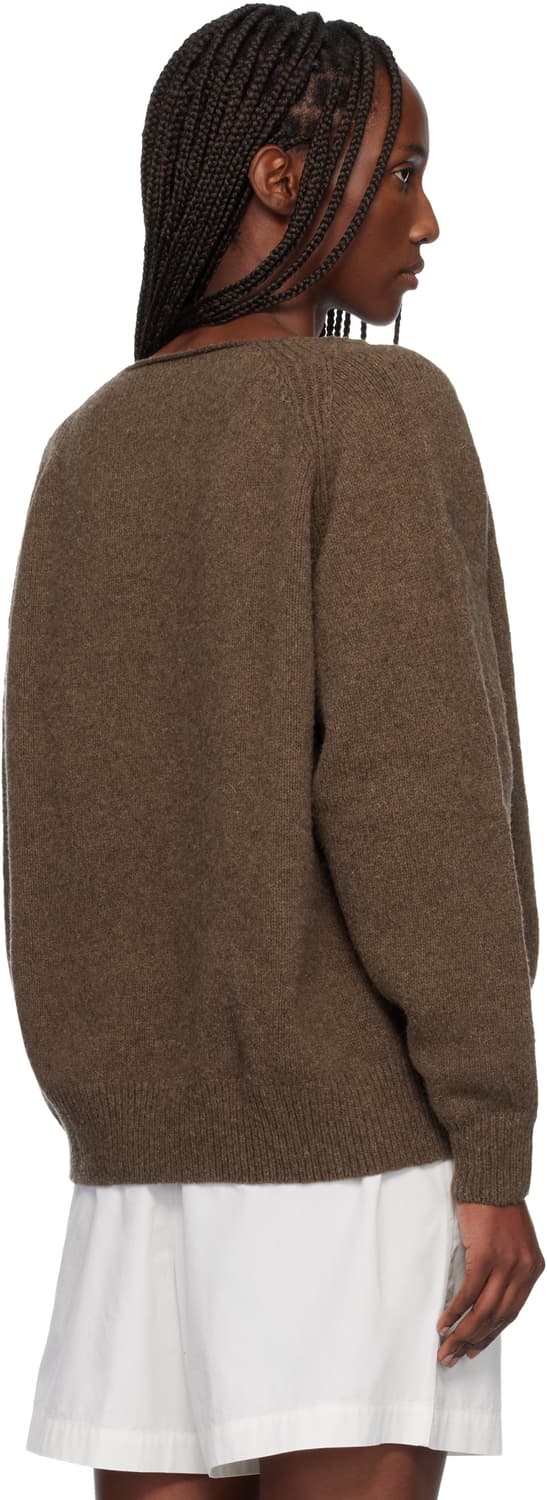 [M/L]베이스레인지 Soar 브이넥 니트/브라운 상품이미지3