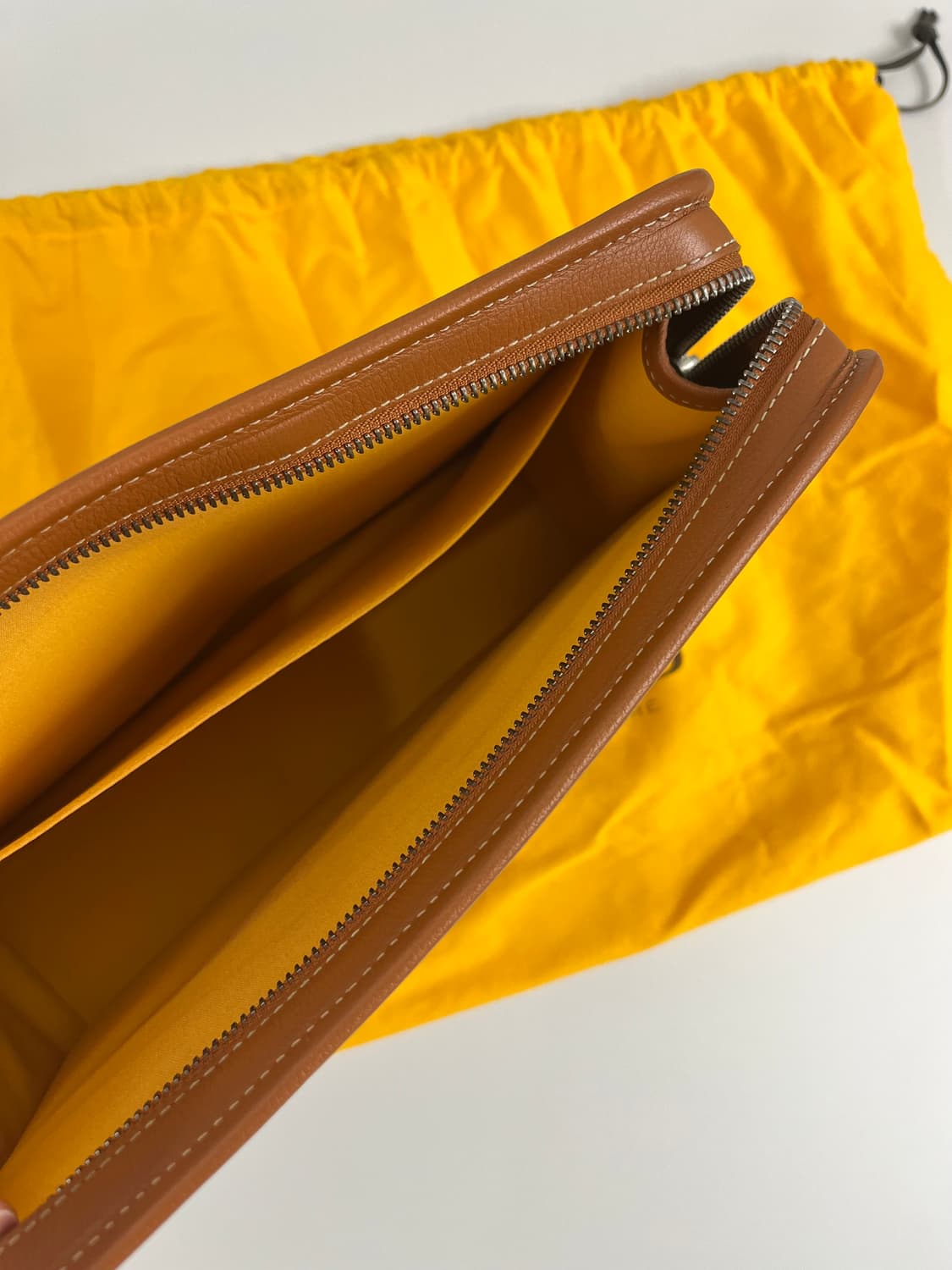 [상태최상/풀구성] 고야드 쥬방스 gm 클러치백 블랙탄 상품이미지5