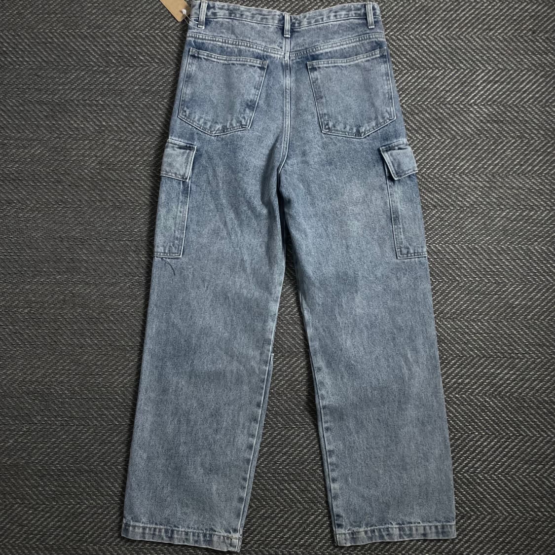 ESN 빈티지 워시드 유틸리티 데님 카고 팬츠y 4987 상품이미지4