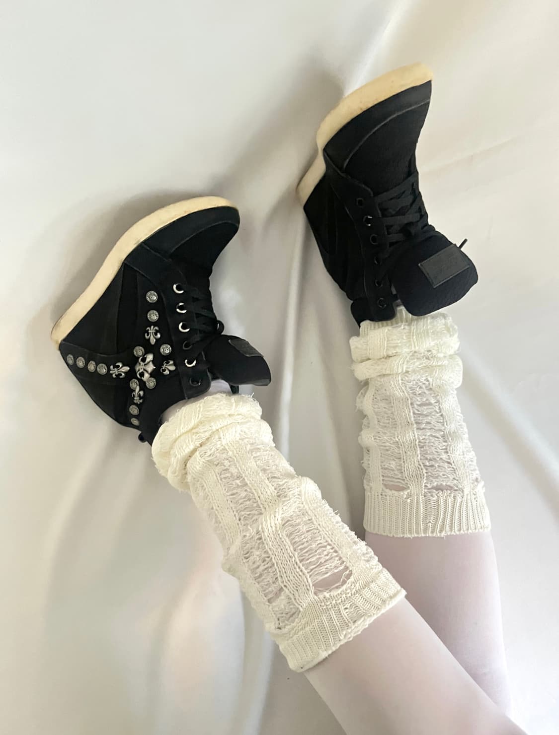 Gothic ⚜️ Stud Wedge High Top 상품이미지5