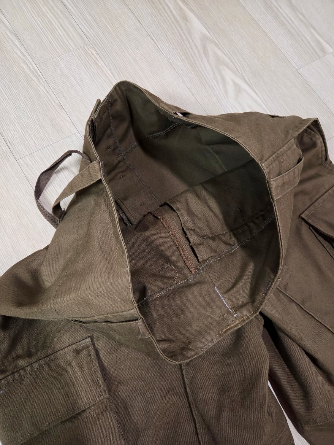 핸드워크 초코 브라운 레귤러 카고 팬츠 상품이미지7