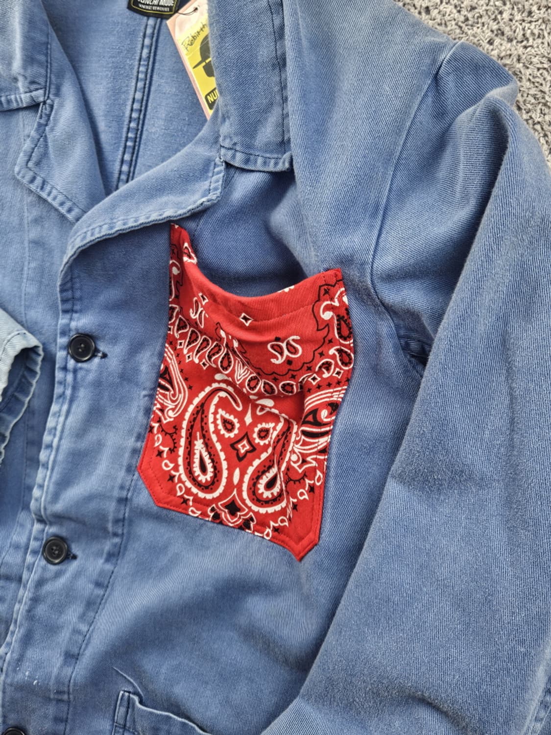 페이즐리 포켓 포인티드 커스텀 프렌치 워크 자켓 (본문참조)/ 10645 상품이미지7