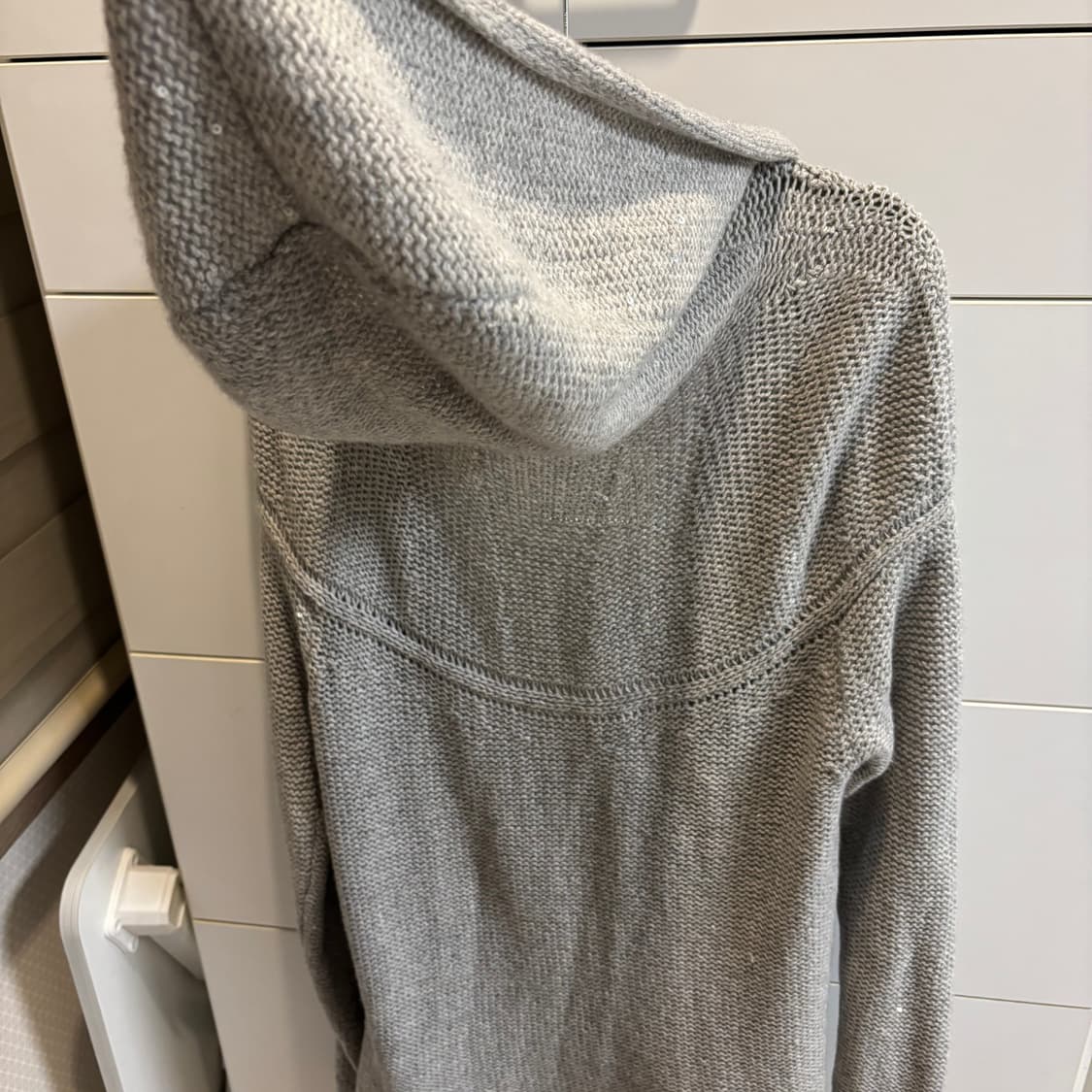 막스마라 그레이 글리터 후드 니트 가디건 상품이미지5