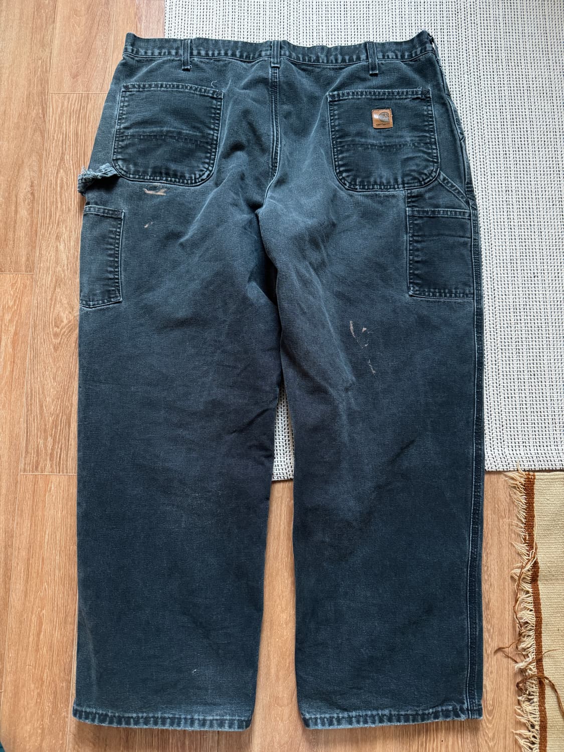 칼하트 싱글니 워싱 블랙 팬츠 상품이미지4