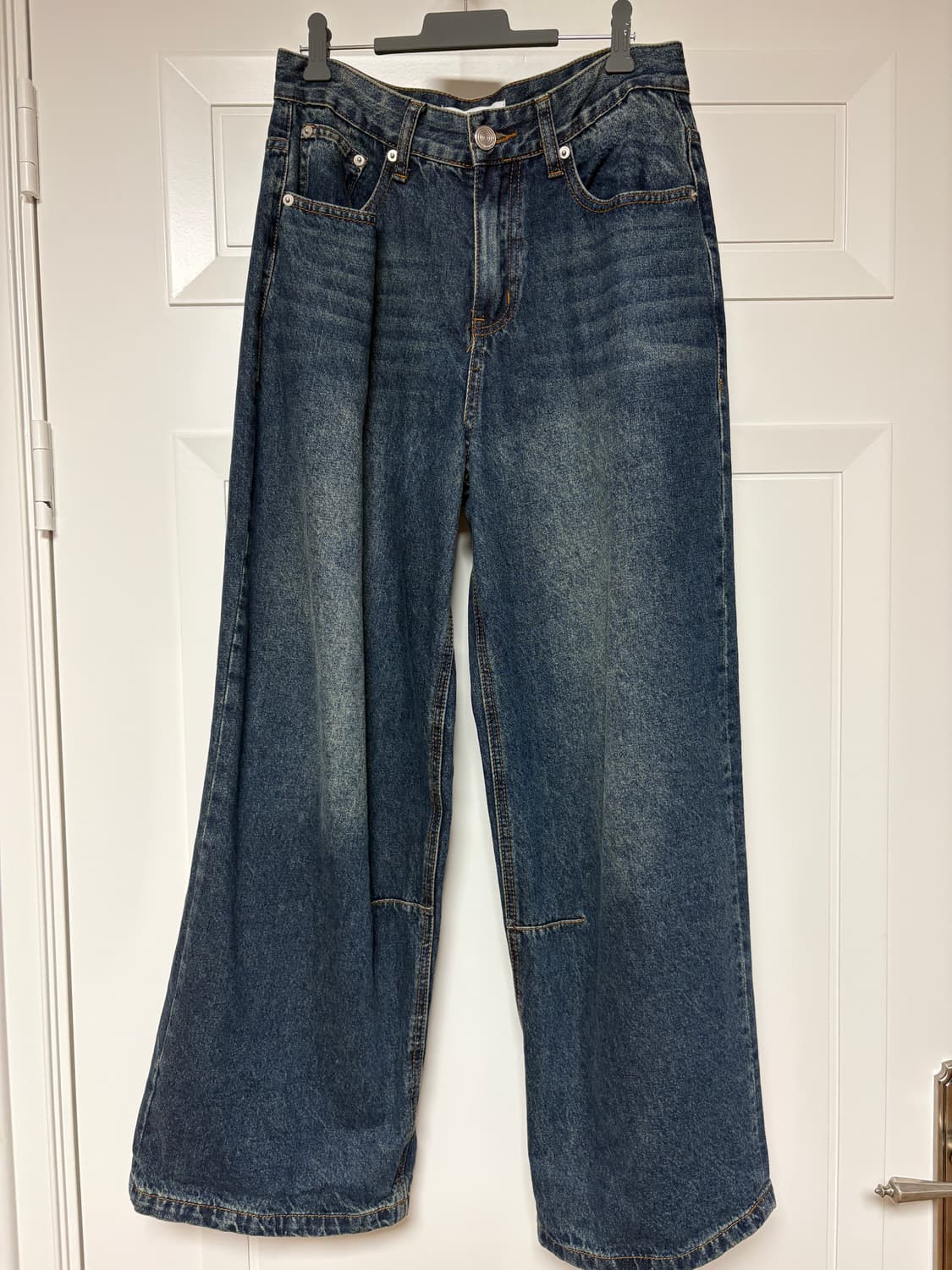 밀로 우먼 빈티지 와이드 데님 팬츠 [워시드 블루] 상품이미지3