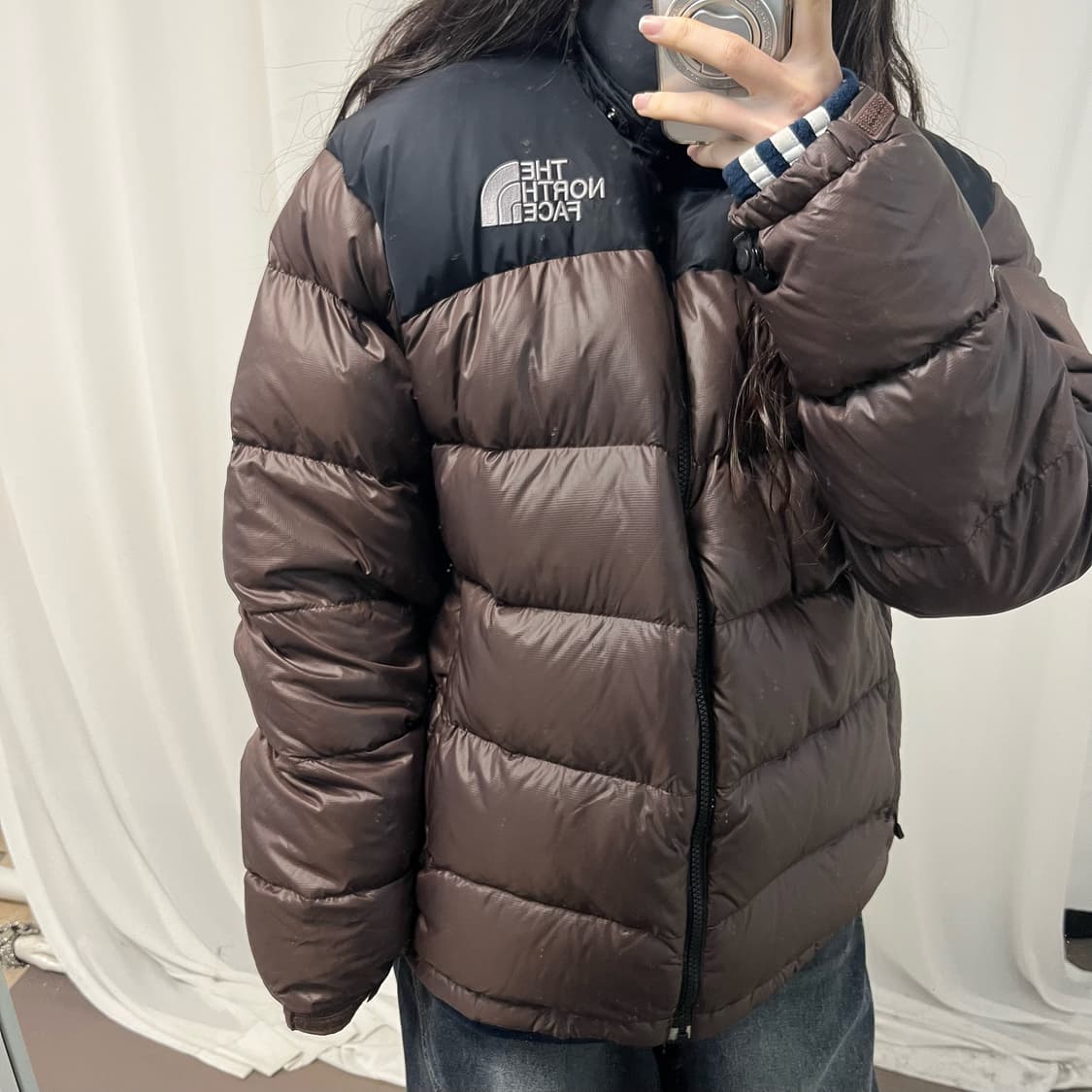 The North Face Brown Nuptse Padding 상품이미지3