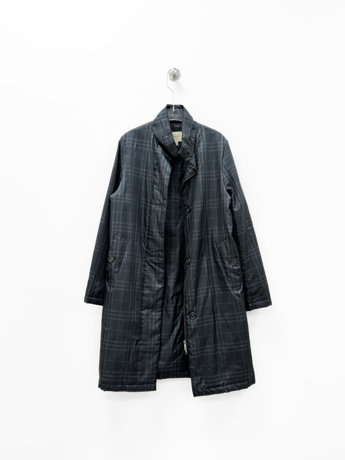 버버리 런던 섀도우 체크 와딩 코트 상품이미지7