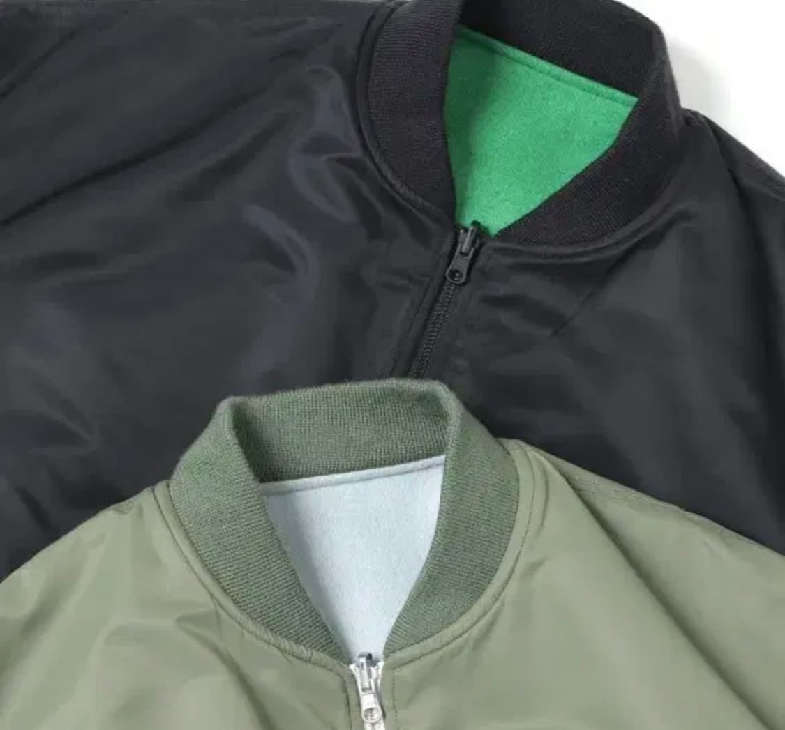 우루 URU MA-1 리버시블 블루종 블랙 2사이즈 새상품 판매 상품이미지4