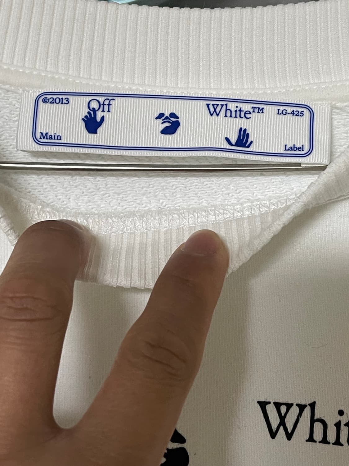 Off-White 오프화이트 화이트 맨투맨 상품이미지4