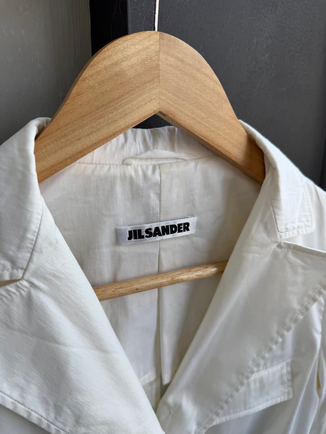34/ 질샌더 2005 S/S 화이트 코튼 자켓 상품이미지5