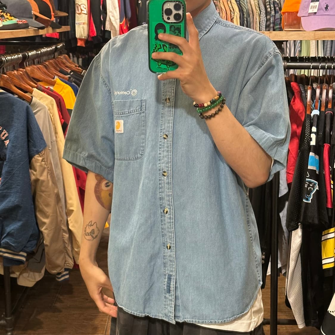 [HI] 칼하트 반팔 데님셔츠 상품이미지3