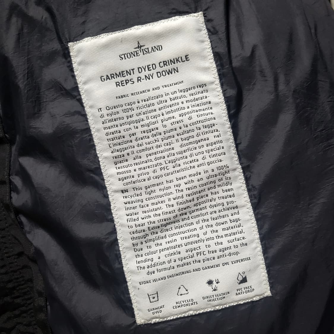 [새상품급] XL / 23FW 스톤아일랜드 크링클랩스 후드 다운 패딩  상품이미지5