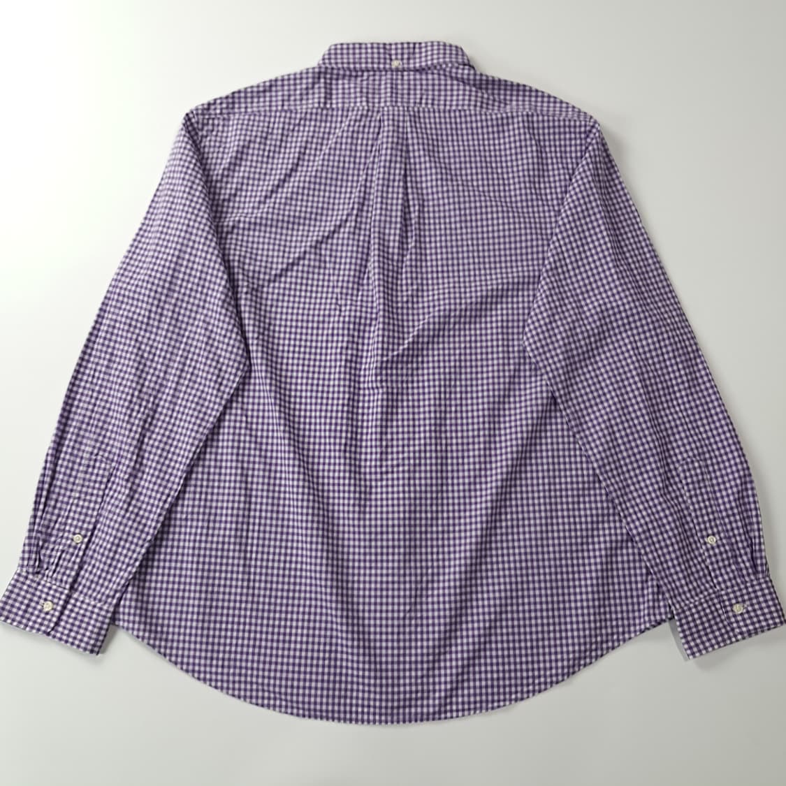 CJ391 2XL 폴로 00s 퍼플 마이크로체크 셔츠 남방 상품이미지5