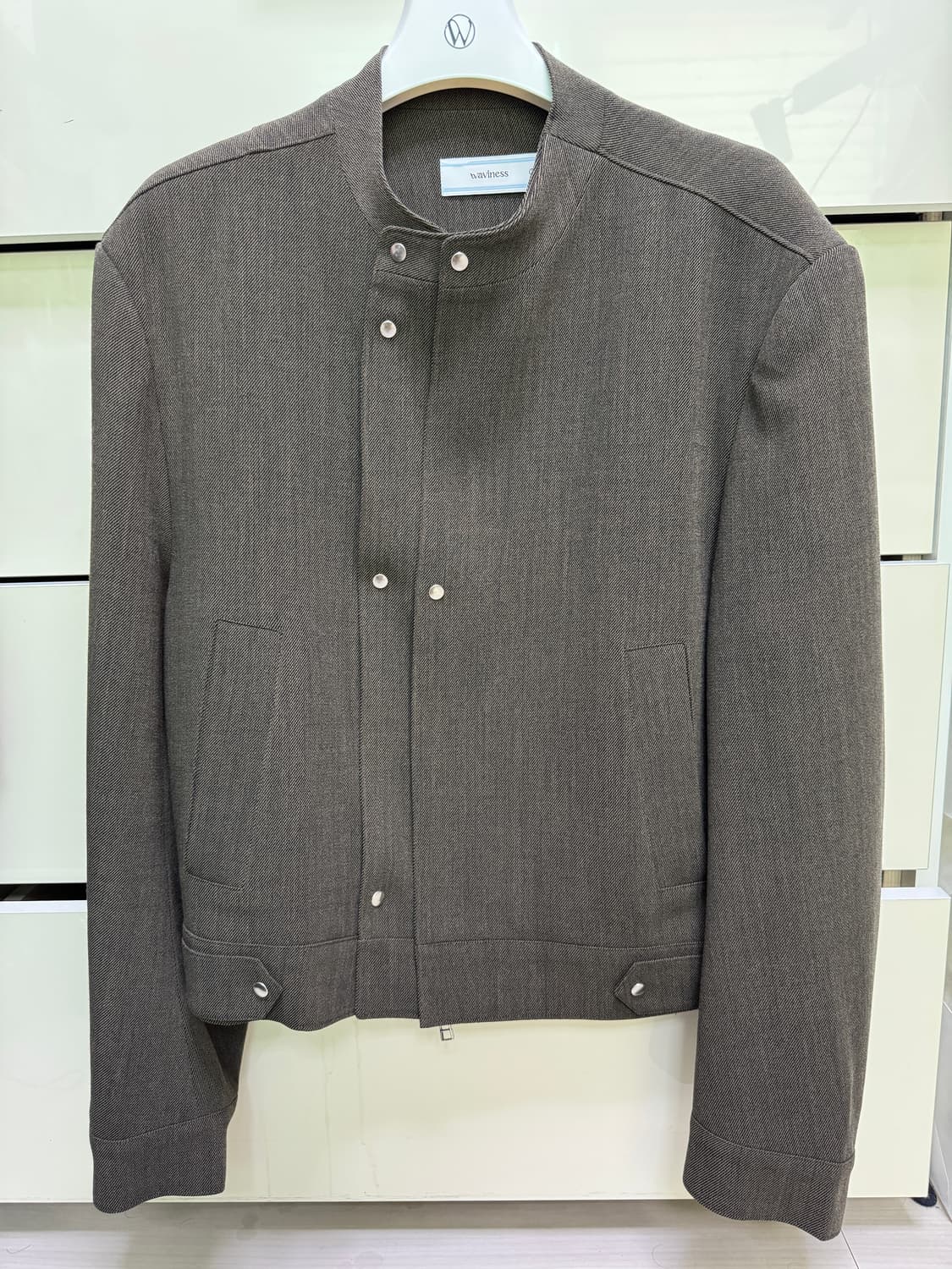 [2] 웨이비니스 울 레이서 자켓 카키 상품이미지2