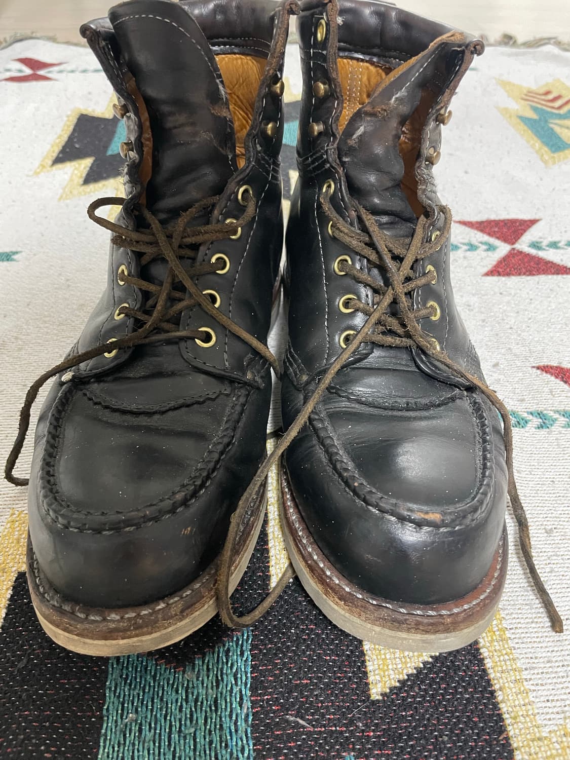 RRL 블랙 레더 워크 부츠(9) 상품이미지2