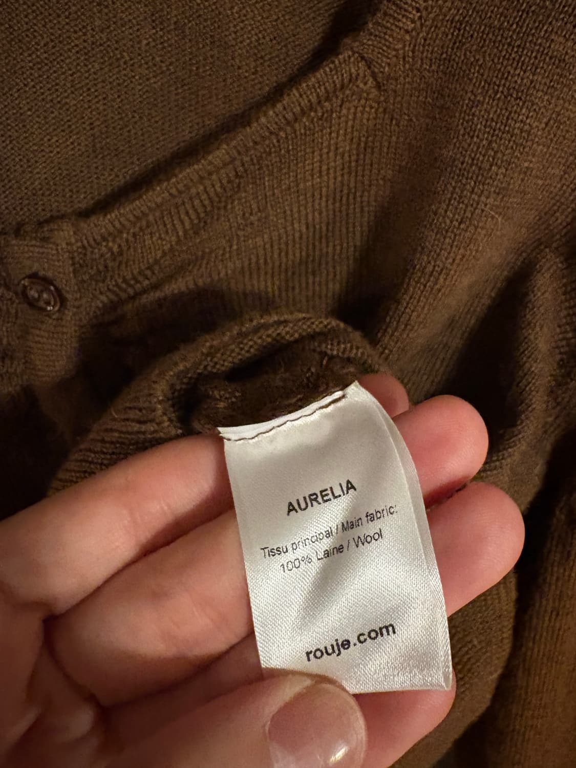 프랑스브랜드 Rouje Paris의 Aurelia 가디건 상품이미지3
